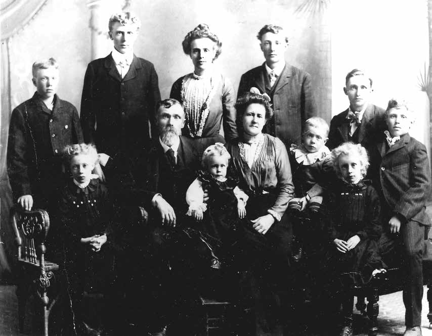 Benajamin and Eliza Bell Tolman and 10 of 11 Children