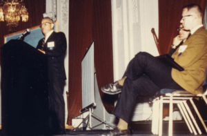 Speaking at 1969 World Conference on Records