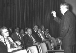 William speaking at CES Workshop circa 1975