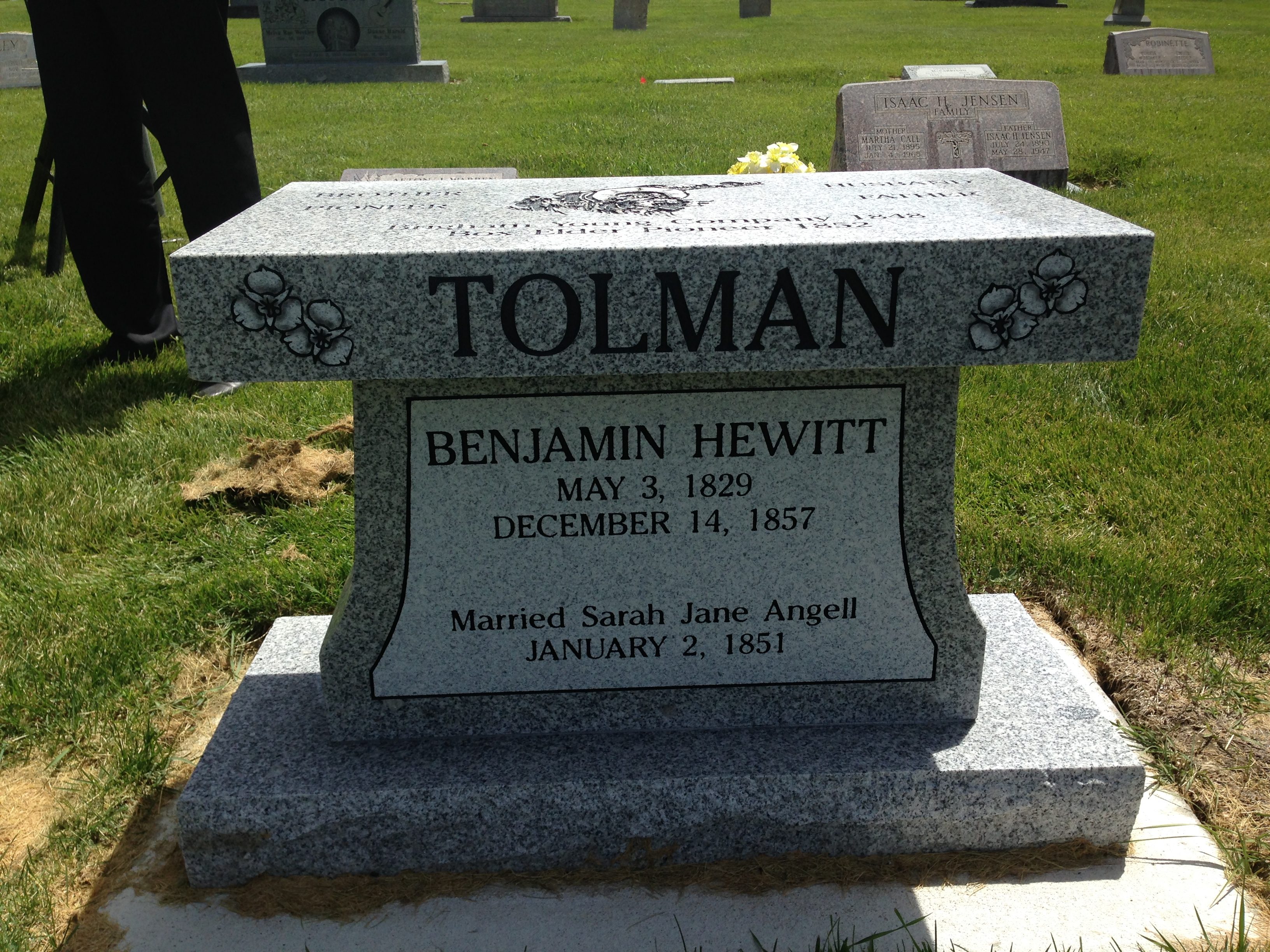 Memorial for Benjamin Hewitt Tolman